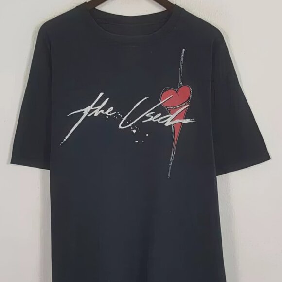 Vintage 2000 The Used American Band Rock T-shirt, The Used shirt unisex black - Picture 2 of 4